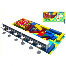 professional feature cheerful bright color soft play R1401-8R