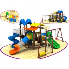 Entertainment Outdoor Plastic Playground for Park (X1439-6)