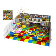 indoor playhouse with slide indoor play structures for home(T1609-12)