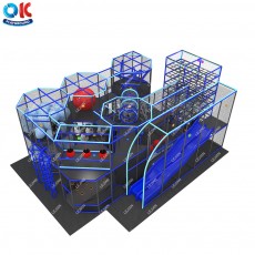 OK Playground Ninja Course Induction Competitive GYM Game Sports Indoor playground