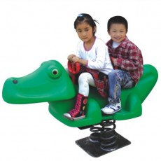 high quality full color outdoor playground rocking spring horse    12150A