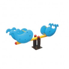 New Design Outdoor Playground Whales Spring Seesaw (LJ-6501)