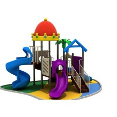 Crown roof outdoor play equipment X1437-4