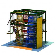 new type Large size theme park indoor adventure rope course TZ1501-9