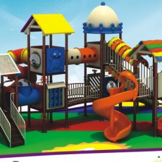 fashionable recycled  children outdoor playground big slides for sale    12093A