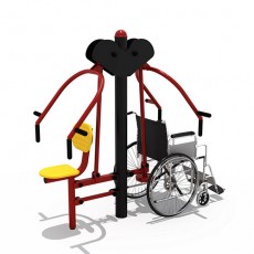 Double Seated Chest Press Outdoor Fitness Equipment(14415)