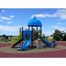 Small Castle Outdoor Playground Slide Equipment(LJ16-028D)