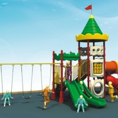 Castle Series excellent cheerful outdoor preschool playground equipment   12073A