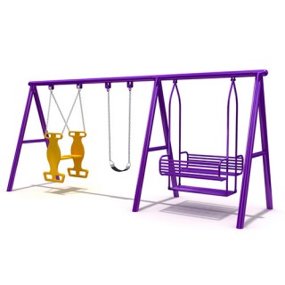 Trustworthy certificate outdoor slides and swings for children (LJS-018)