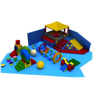 spacious wide area low cost new style soft play R1243-6