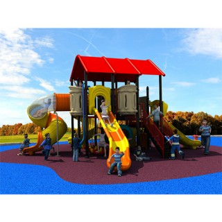 Famous Villa Series Children Plastic Outdoor Playground Silde (LJ16-123A)