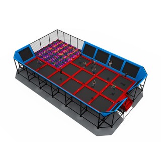 Competitive inexpensive salable hotable indoor trampoline gym (TP1506-7)